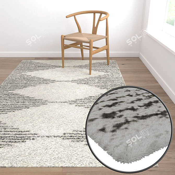 Luxury Carpets Set - High-Quality Textures 3D model image 5