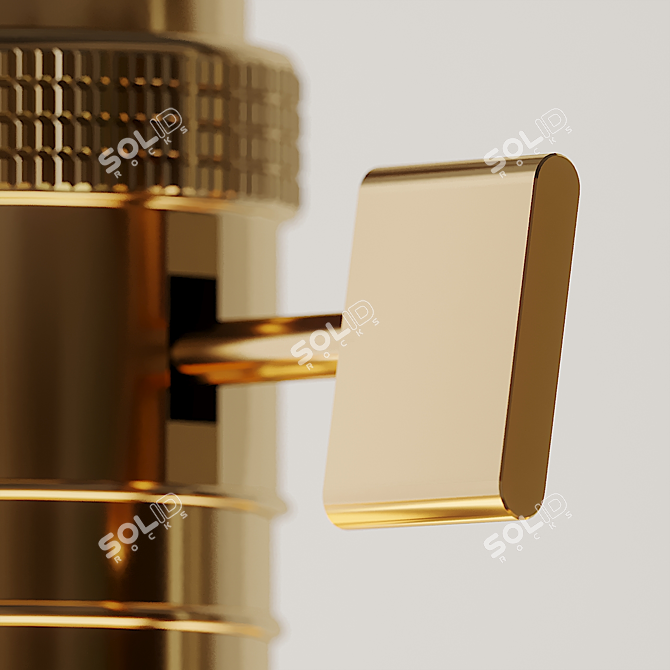 Title: Elegant Brass Pendant Light 3D model image 2