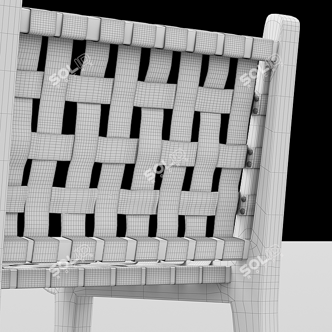 Contemporary 3D Bar Chair 3D model image 4