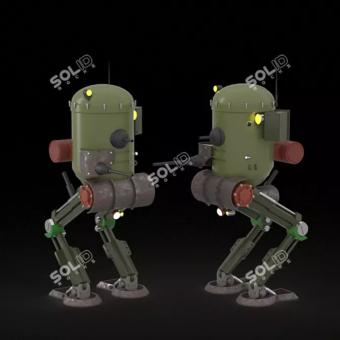 Republic's Battling Automaton 3D model image 1