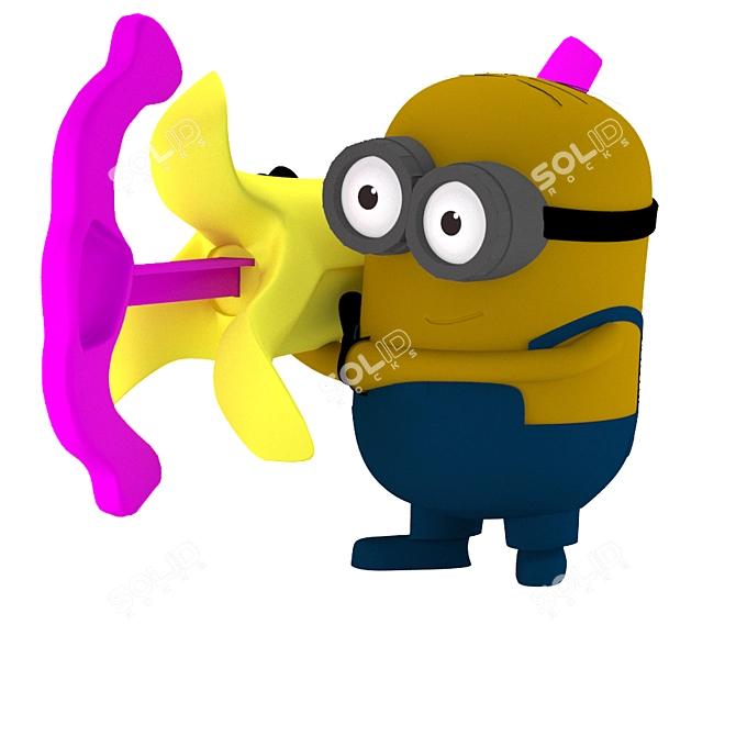 Banana Gun Minion 3D model image 5