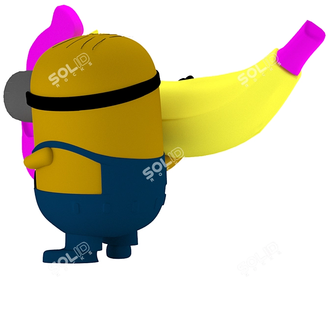 Banana Gun Minion 3D model image 7