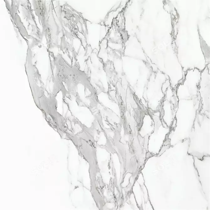 Eternal White Marble: Luxury Texture Set 3D model image 2