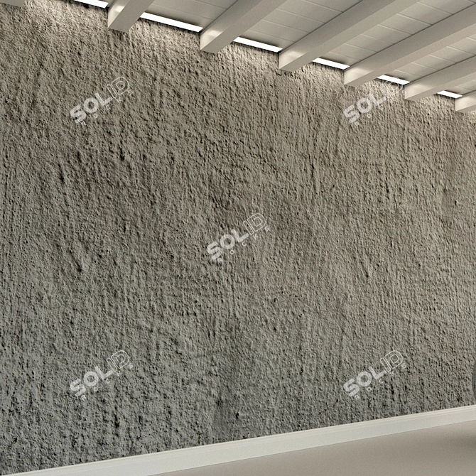 Title: Aged Concrete Wall Texture 3D model image 2