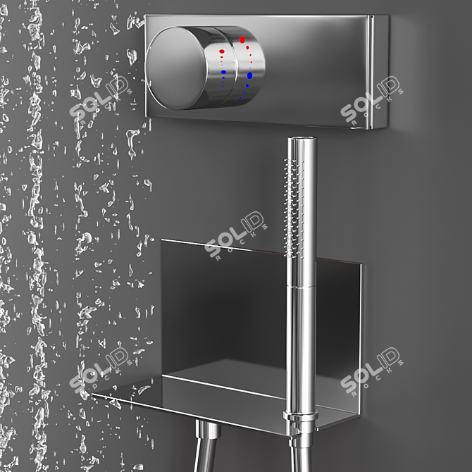 Innovative ZUP Shower: A Perfect Blend of Design and Function 3D model image 3