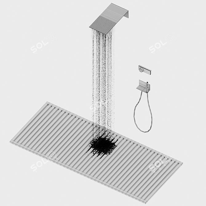 Innovative ZUP Shower: A Perfect Blend of Design and Function 3D model image 5