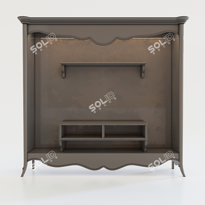  Stylish Milas TV Stand 3D model image 1