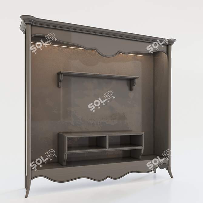  Stylish Milas TV Stand 3D model image 2