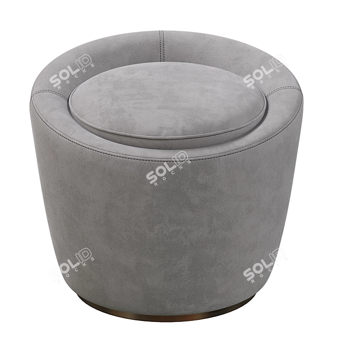 Smania Loren Pouf: Stylish and Versatile Addition to Any Space 3D model image 3