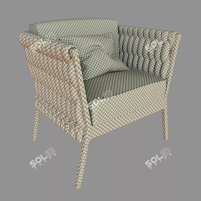 Versatile Rope Chair: Perfect for Indoor and Outdoor Settings 3D model image 4