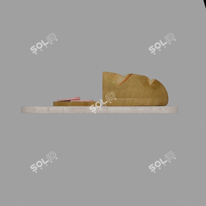 Kitchen Decor Bread 3D model image 3