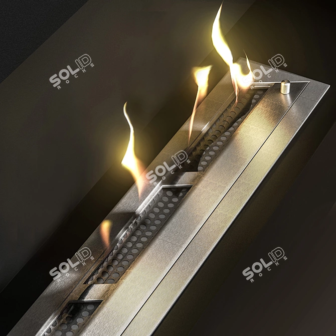 Zefire Bio Fireplace - Sleek and Stylish 3D model image 3
