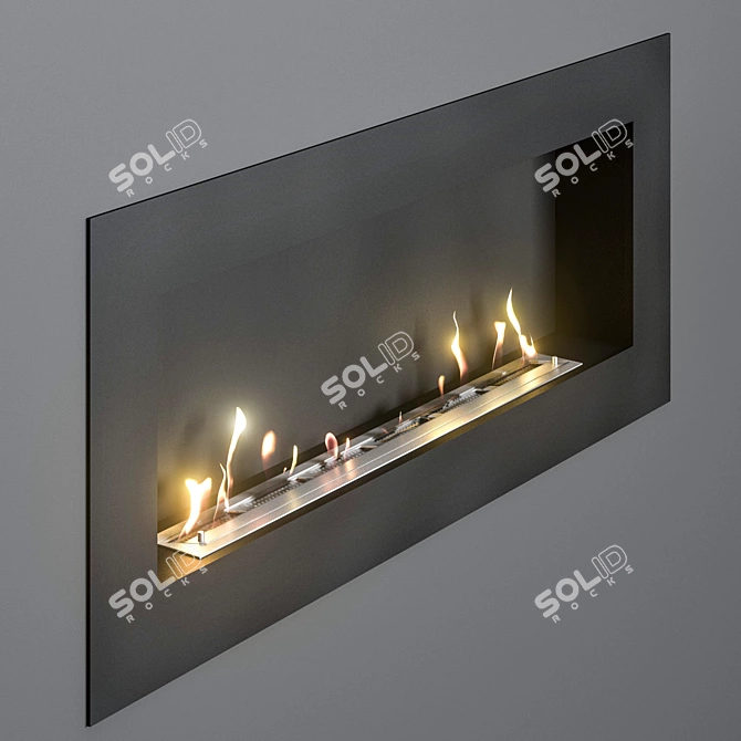 Zefire Bio Fireplace - Sleek and Stylish 3D model image 4