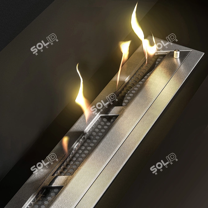 Zefire Bio Fireplace - Sleek and Stylish 3D model image 7