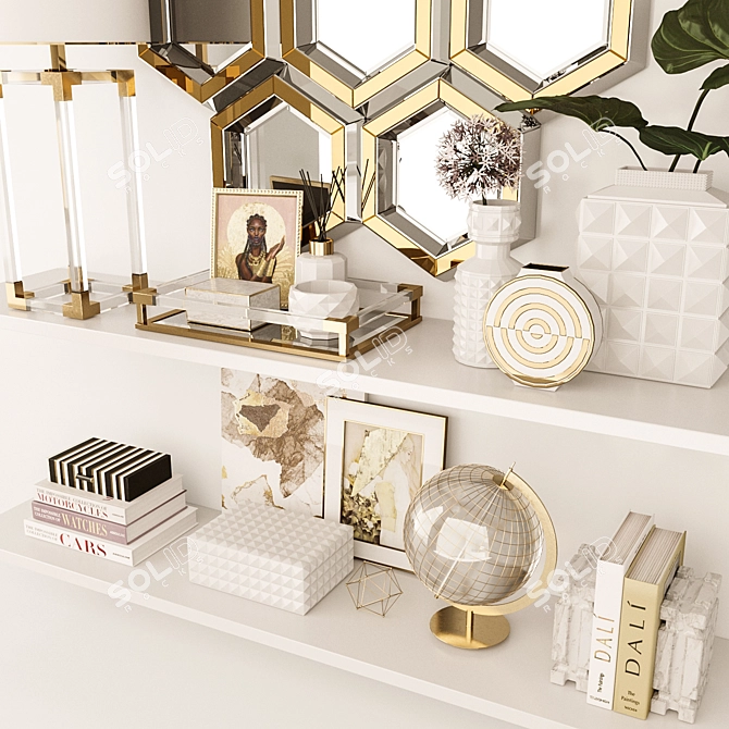 Luxury Decorative Set: Jonathan Adler Accessories 3D model image 3