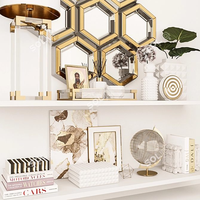 Luxury Decorative Set: Jonathan Adler Accessories 3D model image 4