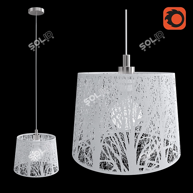 Eglo Hambleton Modern Metal Luminaire 3D model image 1