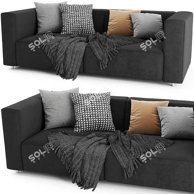 Modern BoConcept Carmo Sofa 3D model image 2