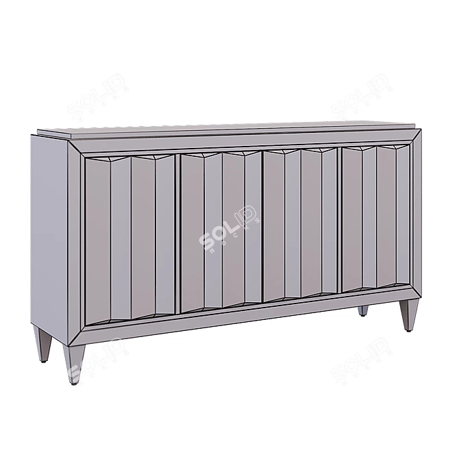 Garda Decor Stone Glass Sideboard 3D model image 3