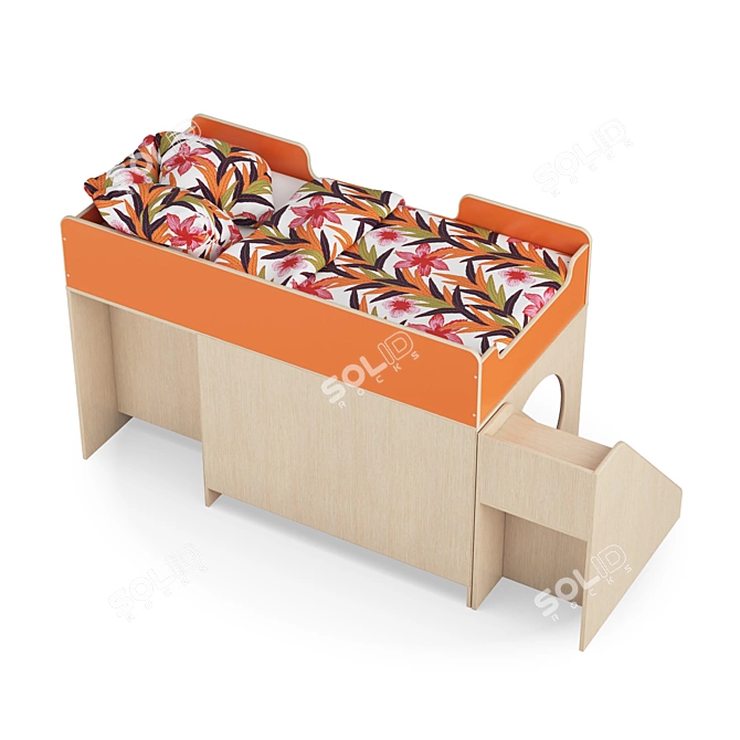 Legenda K02 + LY02 Kids Modular Bed 3D model image 3