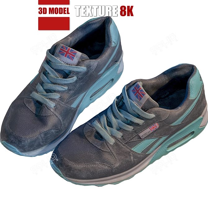 FashionFit Women's Sneakers 3D model image 1