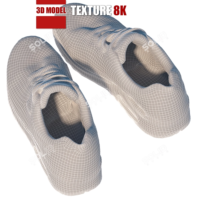 FashionFit Women's Sneakers 3D model image 2