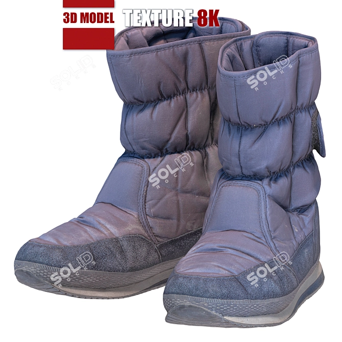 Title: Ultimate Men's 3D Boots 3D model image 1