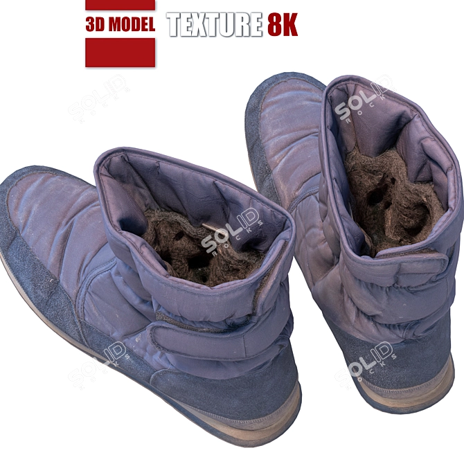 Title: Ultimate Men's 3D Boots 3D model image 2