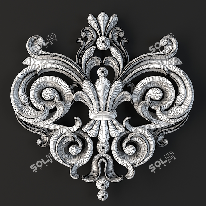 CNC-Ready Decor Ornament 3D model image 3