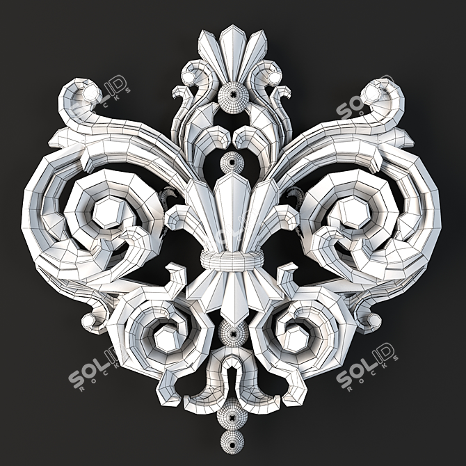 CNC-Ready Decor Ornament 3D model image 4