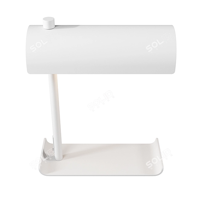 Zara Home White Desk Lamp: Sleek and Modern 3D model image 2
