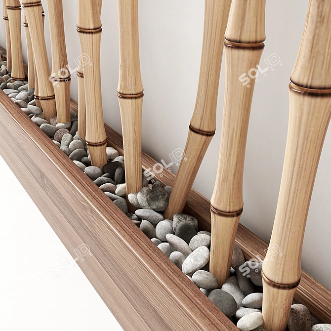 Bamboo Branch Decor - Thin and Natural 3D model image 4