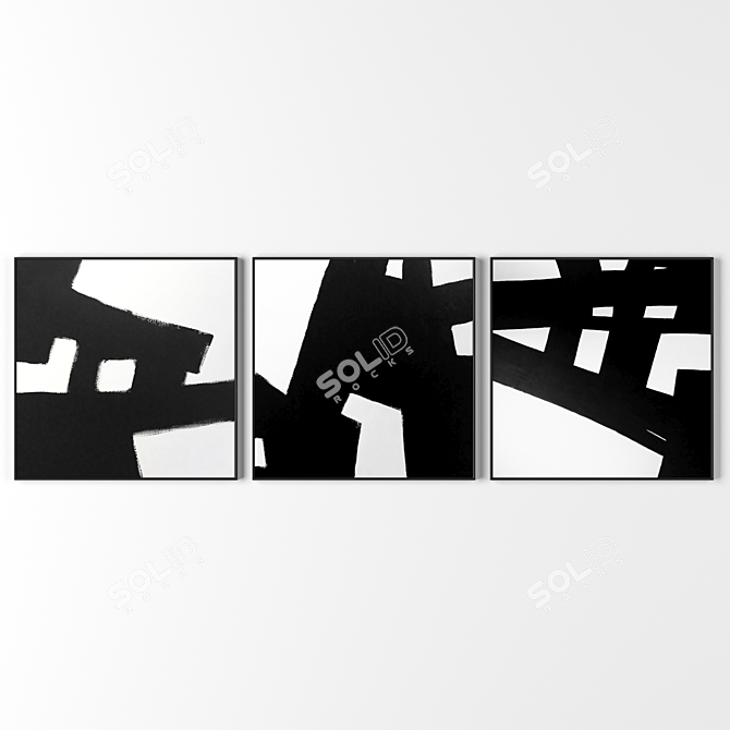 Frame Trio 600x600 mm | 2000x2000 Pixels 3D model image 1