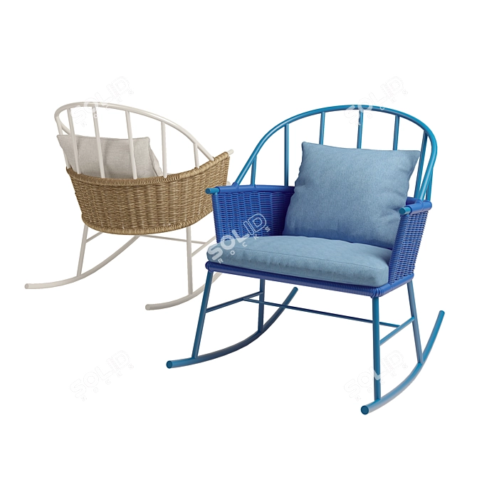 Mexa Design 1730 Rocker 3D model image 1