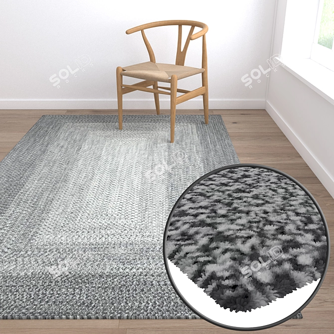 Title: Luxury Carpets Set 3D model image 5