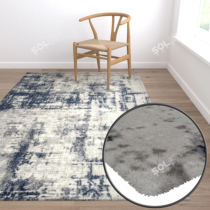 High-Quality Carpets Set 576 3D model image 5