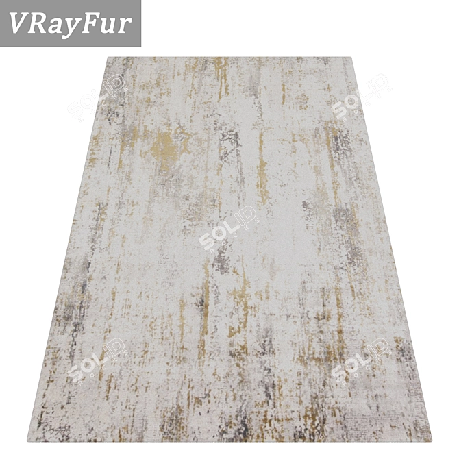 Premium Rug Set: High-Quality Textures in 3 Variants 3D model image 2