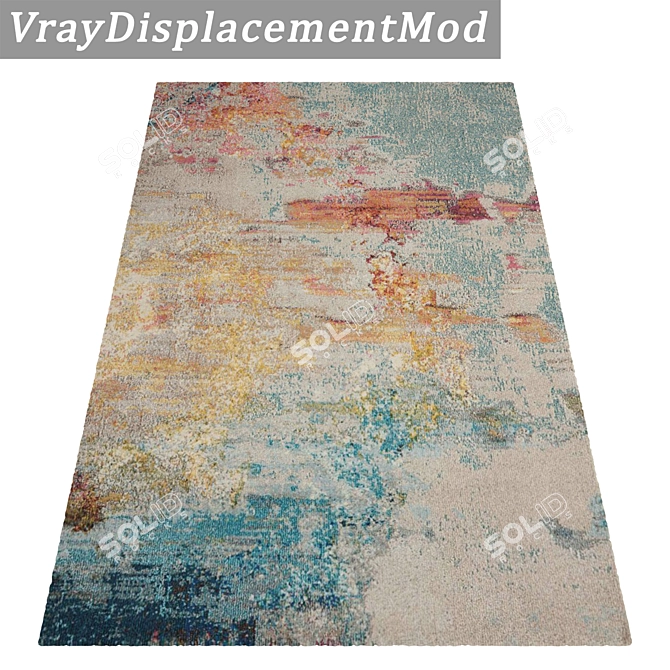 Premium Rug Set: High-Quality Textures in 3 Variants 3D model image 3