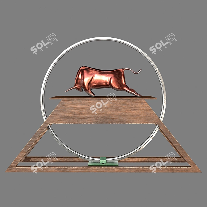 Majestic Bull Decor - Lighting 3D model image 1