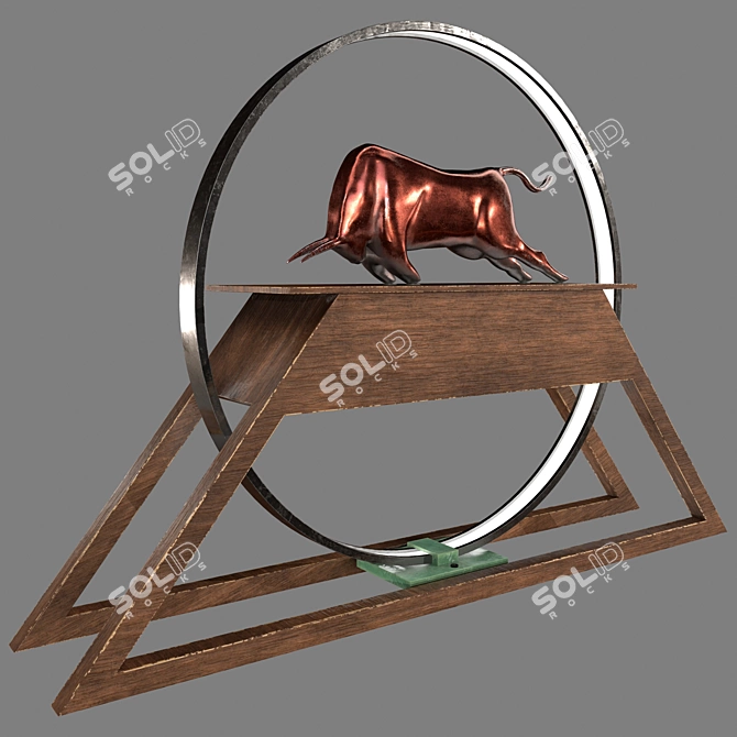 Majestic Bull Decor - Lighting 3D model image 2