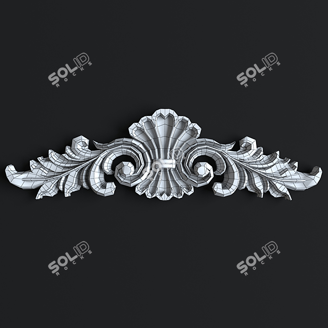 Title: Elegant Metal CNC Ornament 3D model image 3