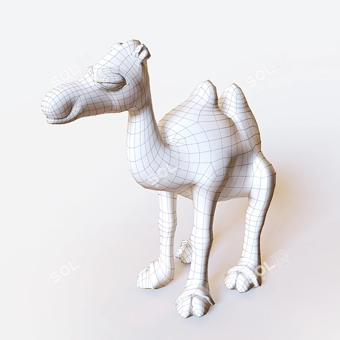 Sandegare: Soft Toy Camel 3D model image 3