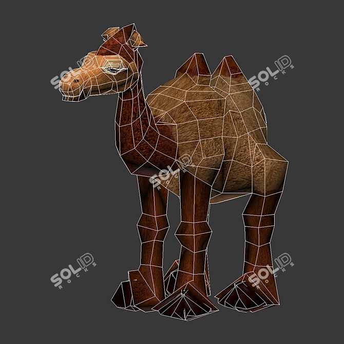 Sandegare: Soft Toy Camel 3D model image 5