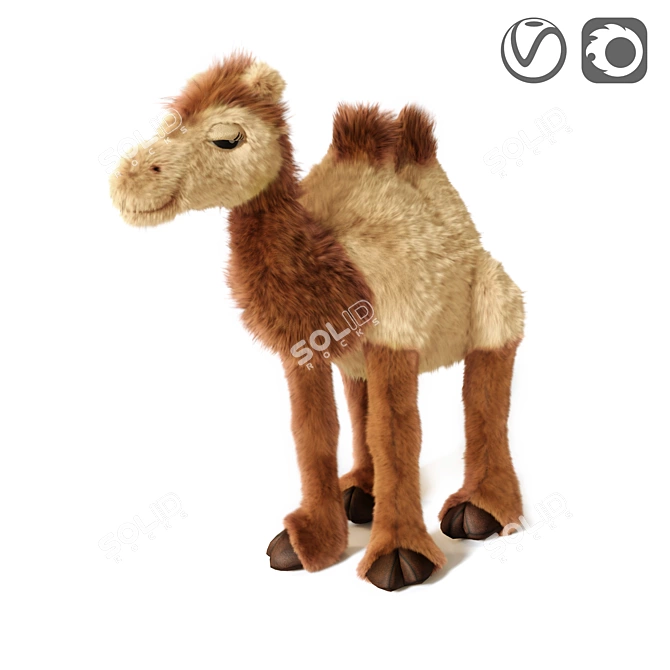 Sandegare: Soft Toy Camel 3D model image 6