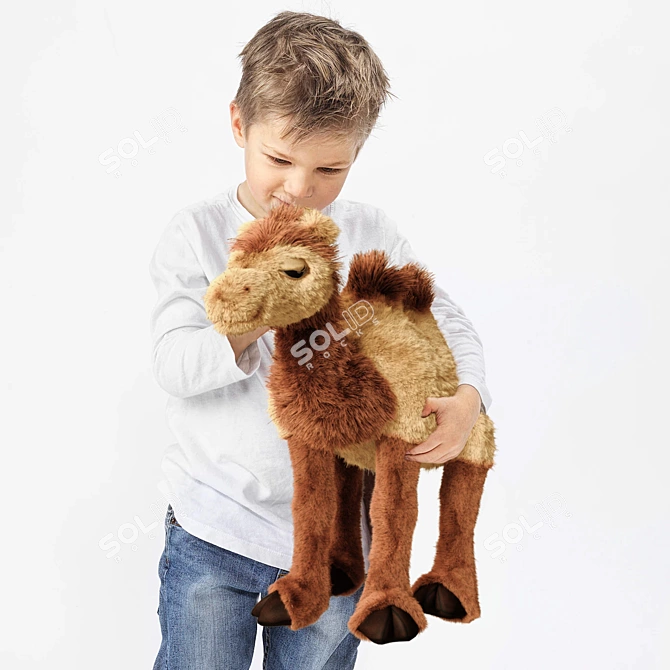 Sandegare: Soft Toy Camel 3D model image 7