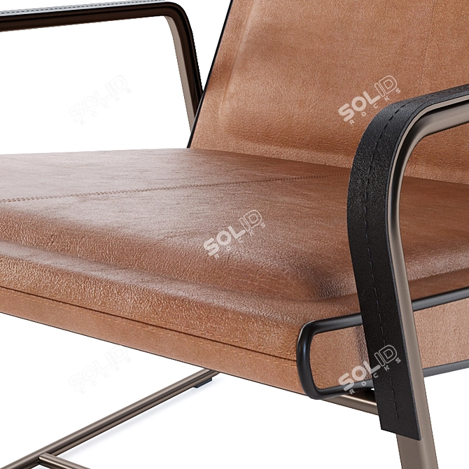 Modern Doimo Lounge Chair Vogue 3D model image 4