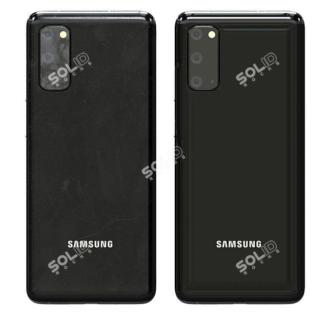 Samsung Galaxy S20: Black Beauty 3D model image 2