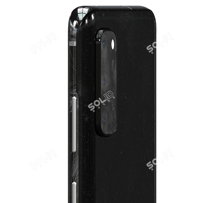 Samsung Galaxy S20: Black Beauty 3D model image 4