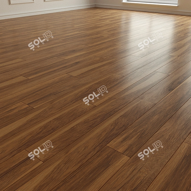 Natural Wood Parquet Laminate 3D model image 2