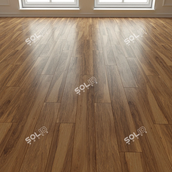 Natural Wood Parquet Laminate 3D model image 3